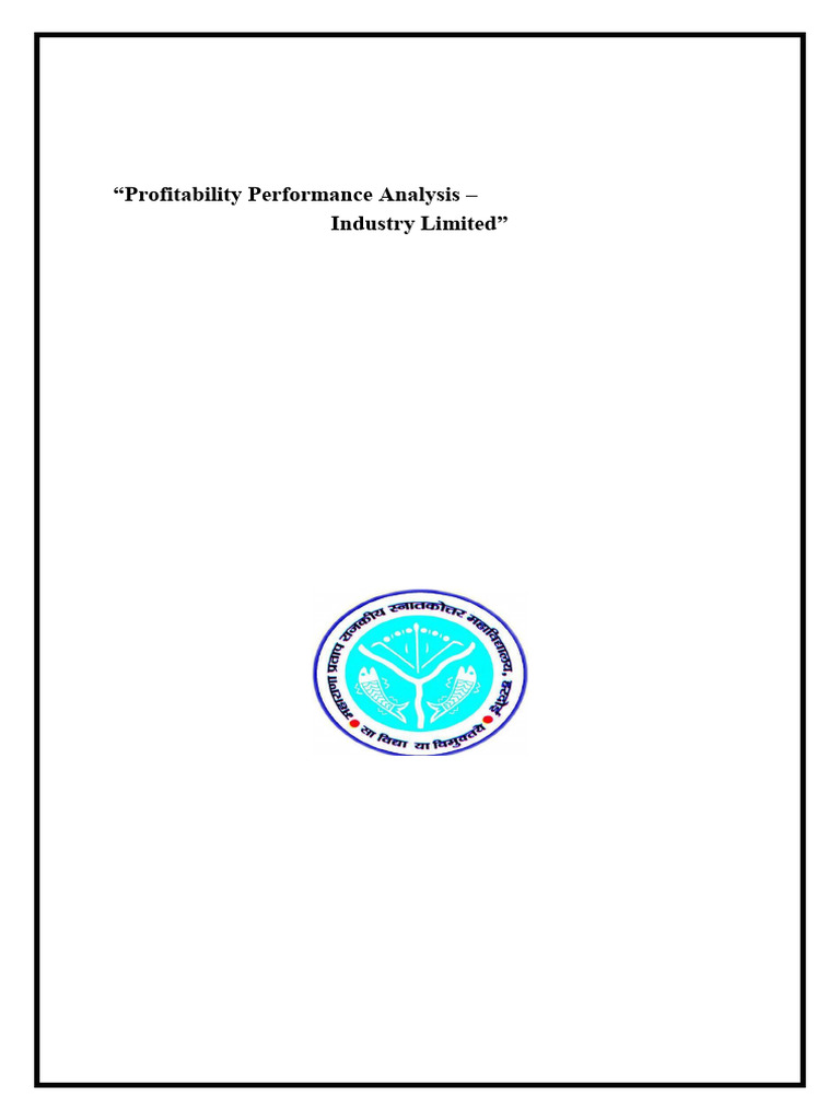 Profitability Analysis of Reliance Industries | PDF | Financial ...