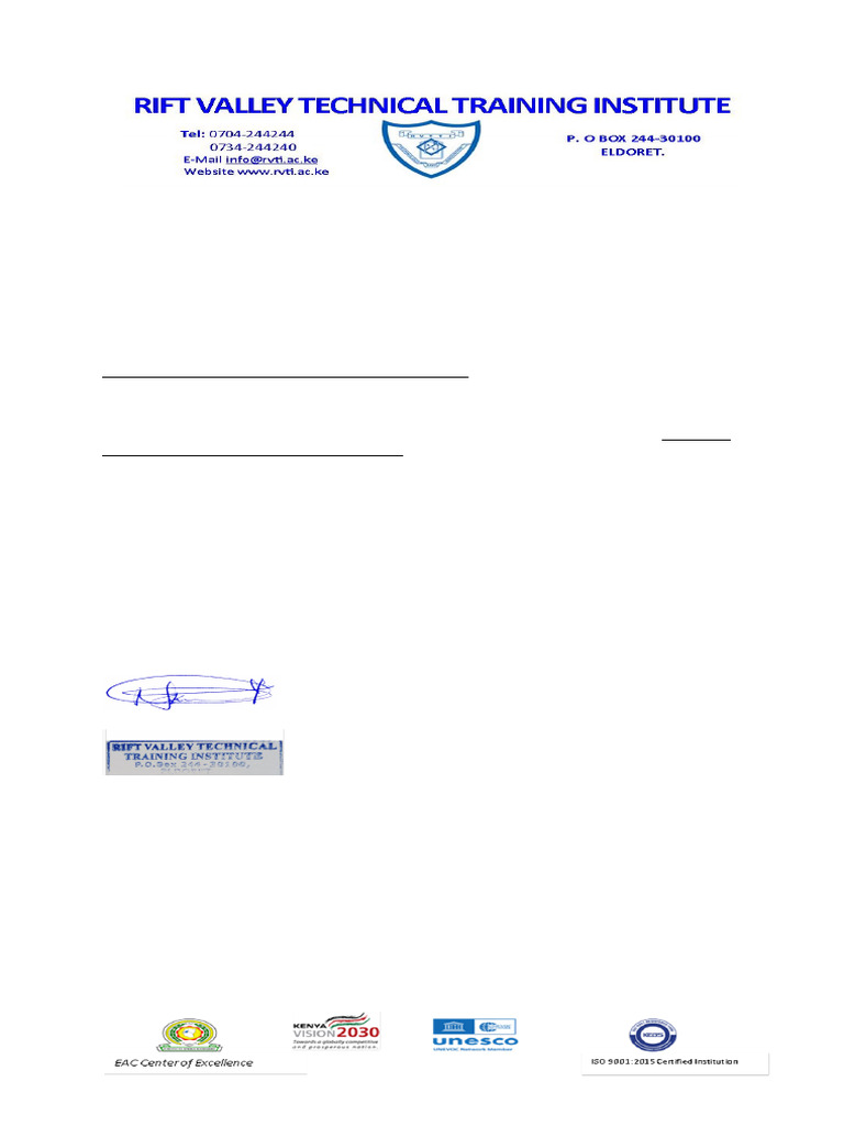 Industrial Attachment Request for Student | PDF