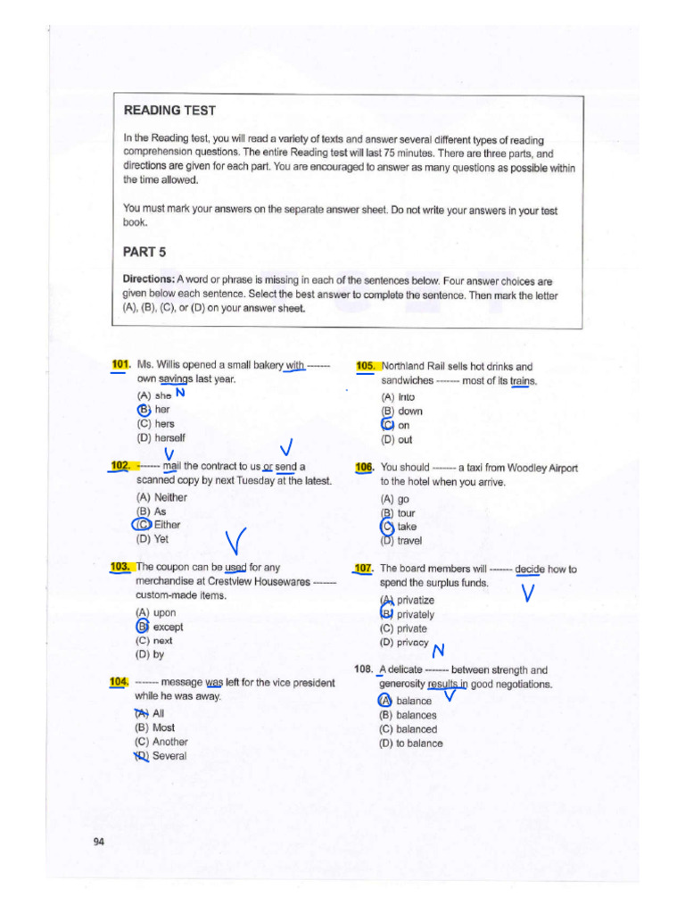 Test 4 Part 5 S A | PDF