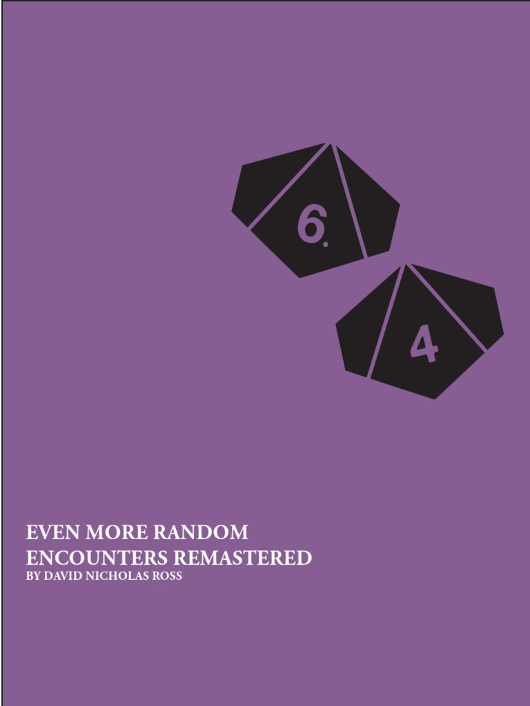 Pathfinder Random Encounters Guide | PDF | Flood | Trail