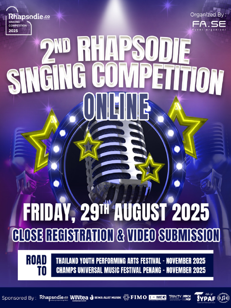 Rhapsodie Singing Competition 2025 | PDF