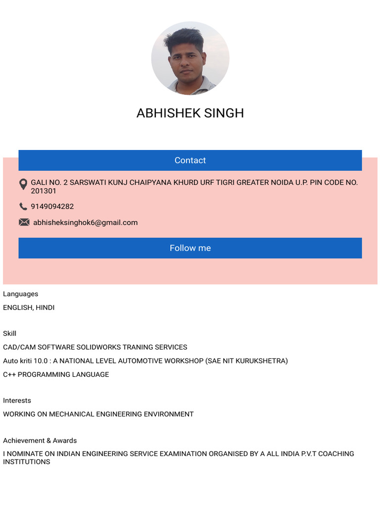 Abhishek Singh Resume Apna | PDF