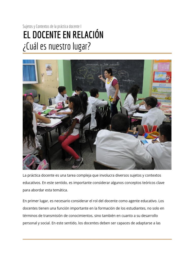 Rol del Docente en Contextos Críticos | PDF | Enseñando | Maestros