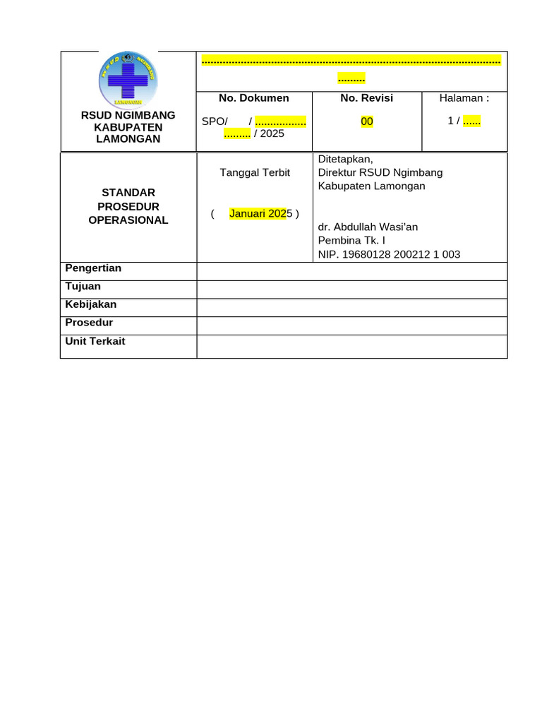 Tamplate SPO | PDF