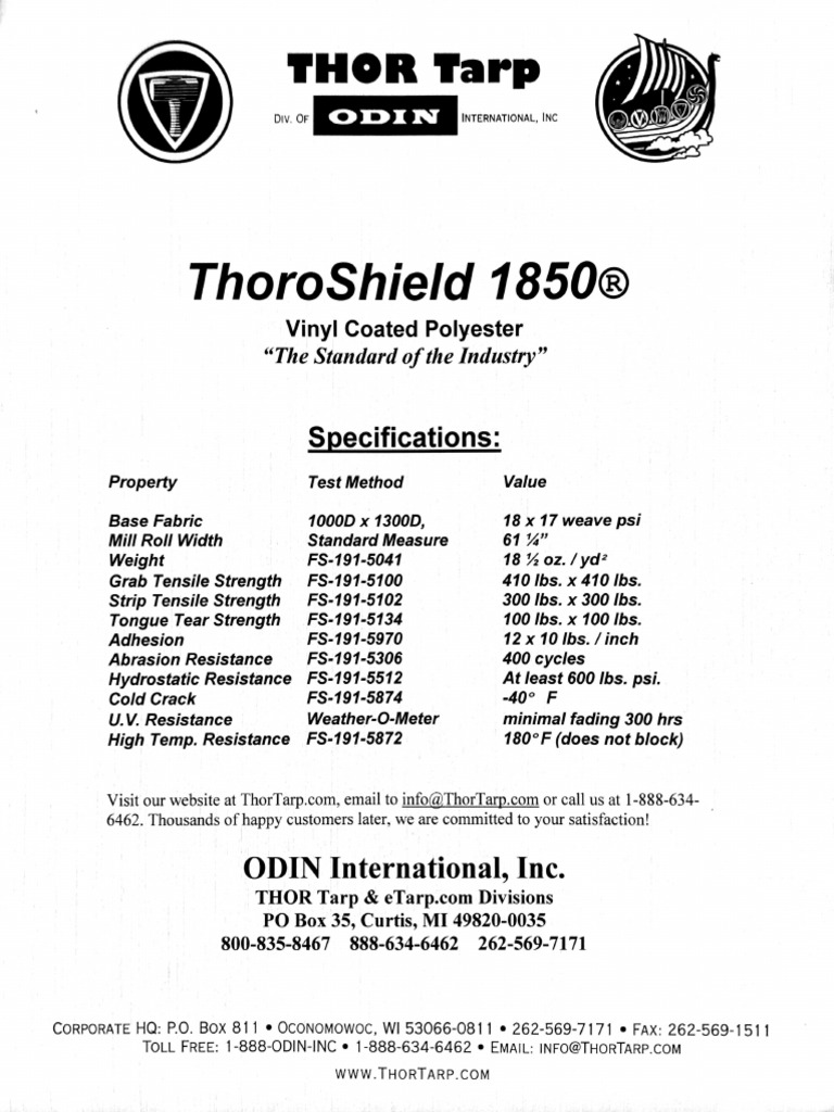 Thoro Shield 1850 | PDF