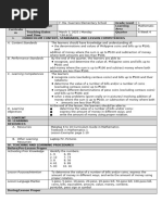 Annotated Grade 1 Math Lesson Plan | PDF | Learning | Coins