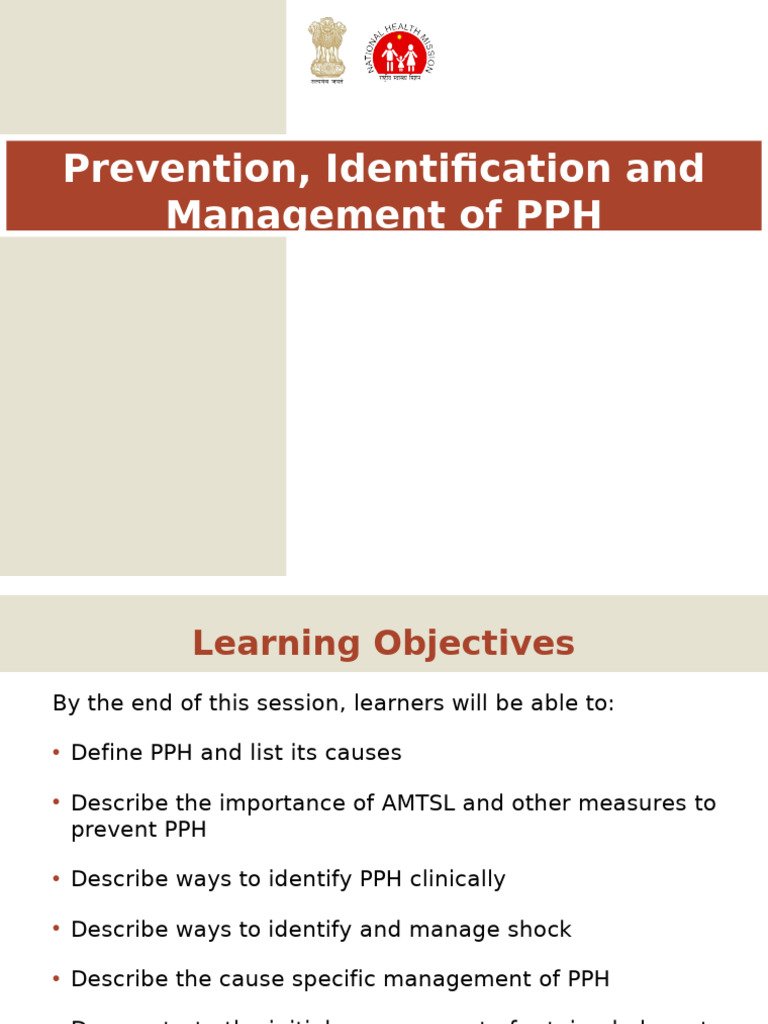 Prevention, Identification & Management of PPH 2 | PDF | Childbirth ...