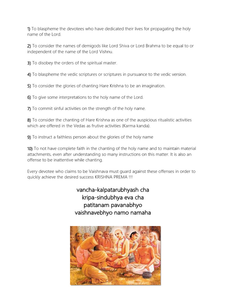 Ten Offenses | PDF