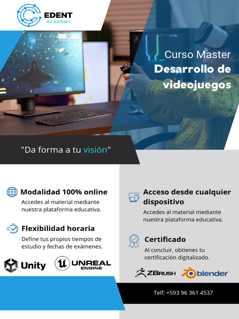 Plan de Estudios_DV | PDF | Unidad (motor de juego) | Videojuegos