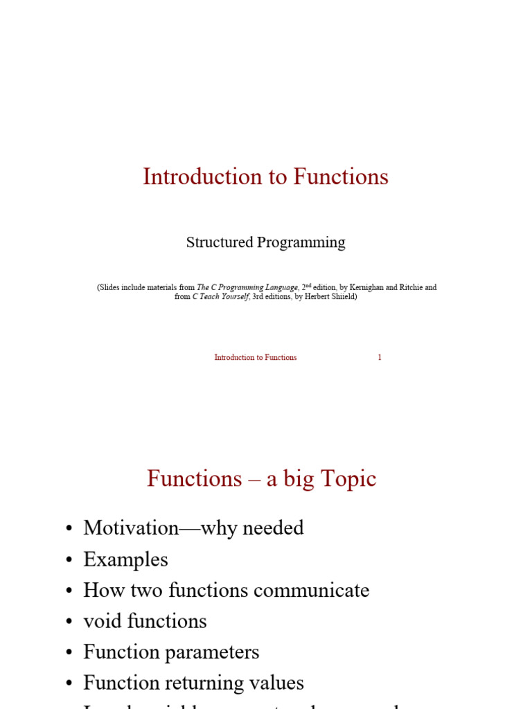 Understanding Functions in C Programming | PDF | Parameter (Computer ...