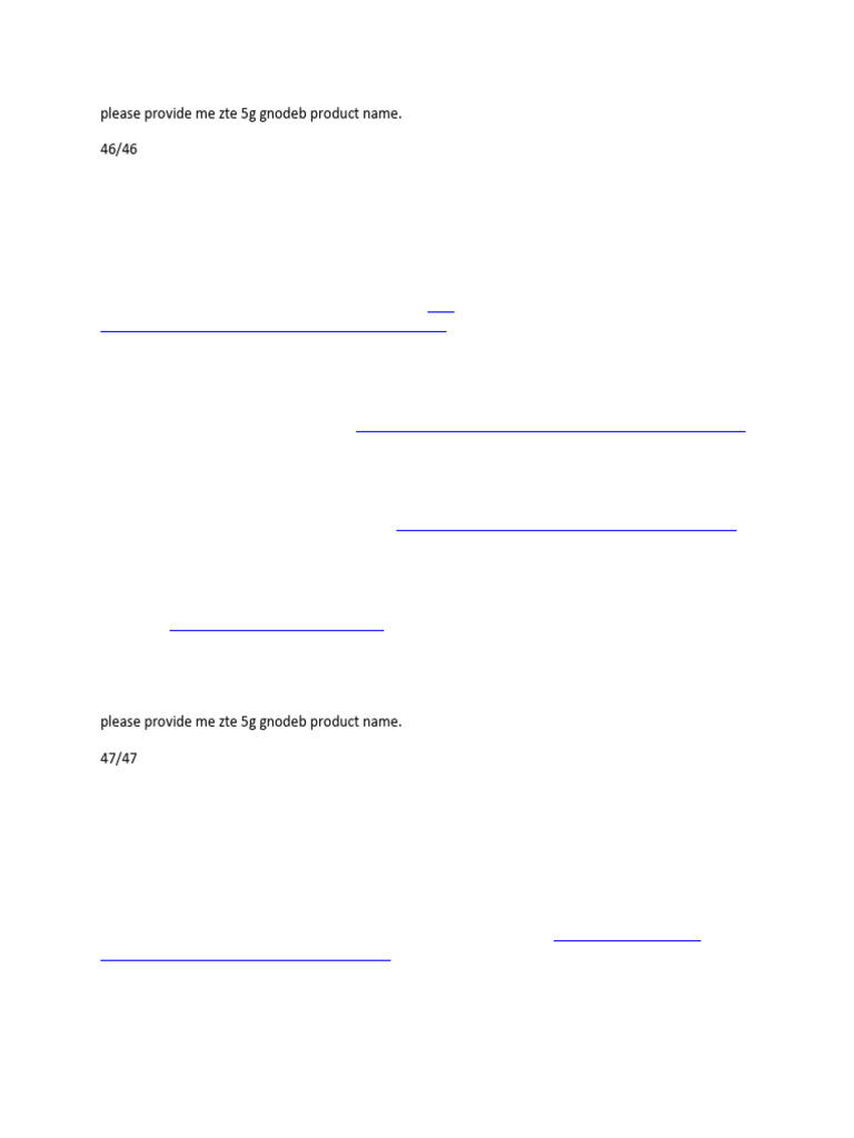 Please Provide Me Zte 5g Gnodeb Product Name | PDF | Mimo | Wireless