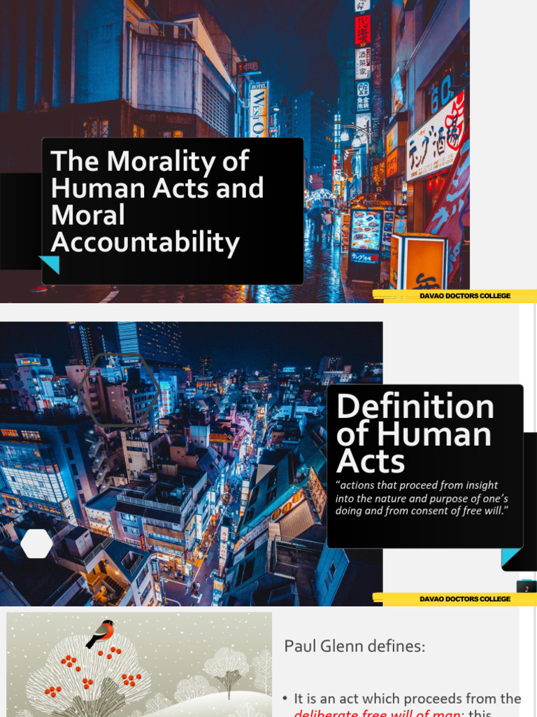 Understanding Human Acts and Morality | PDF | Free Will | Intention