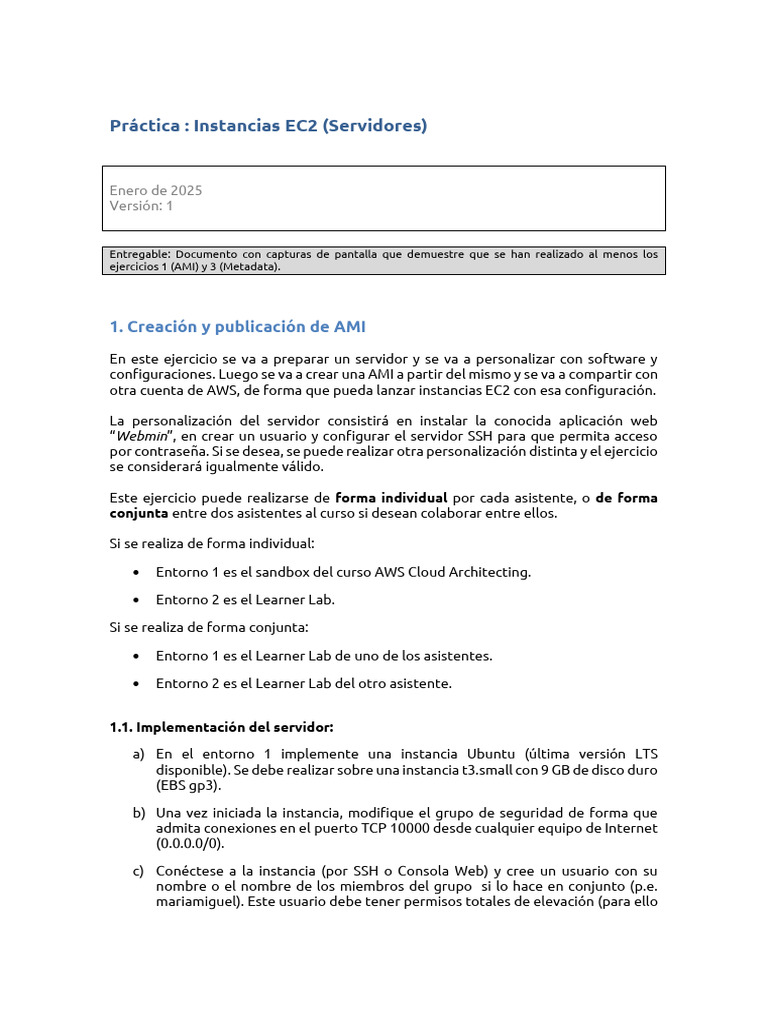 Practica 4x01 EC2 - Servidores | PDF | Servidor HTTP Apache | Servidor ...