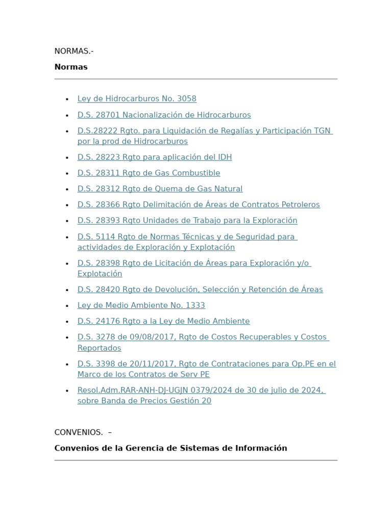 Normas y Convenios | PDF