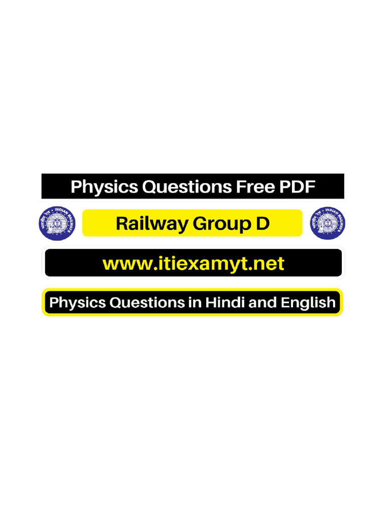Physics Questions PDF Group D | PDF