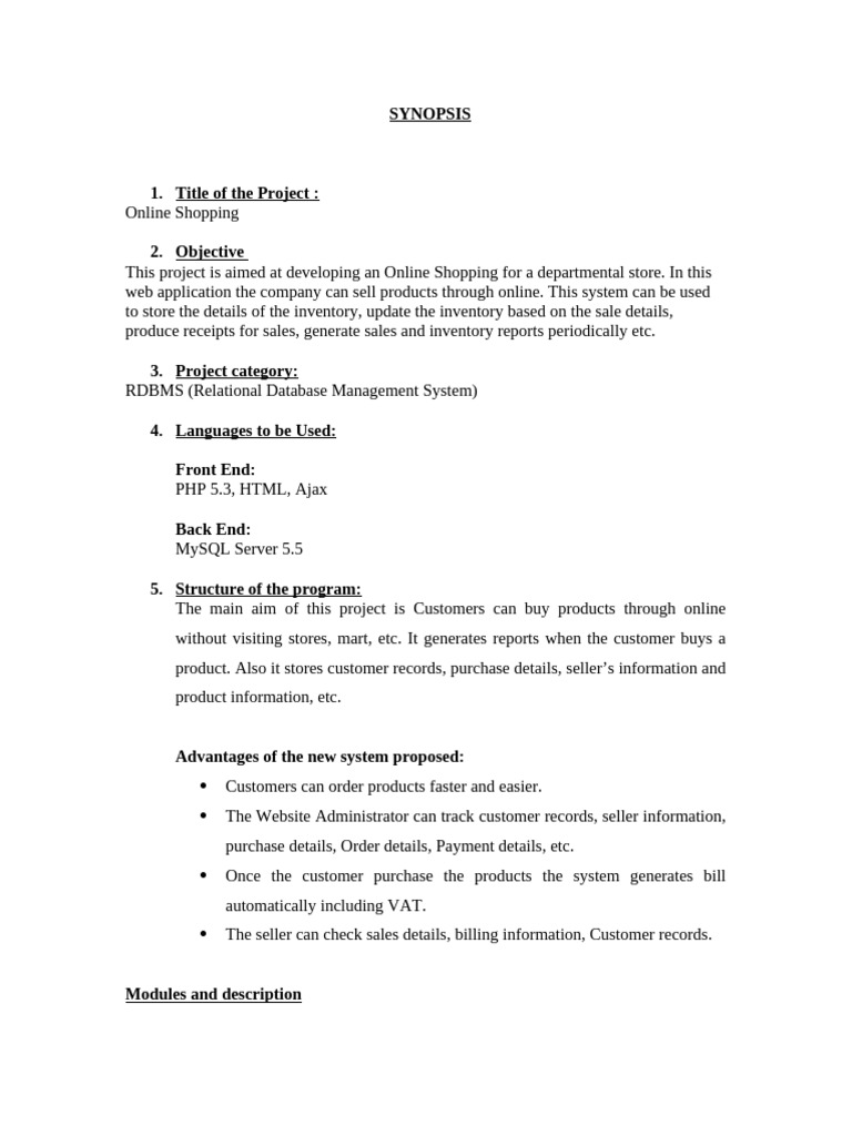 Online Shopping System Development | PDF | Online Shopping | Databases