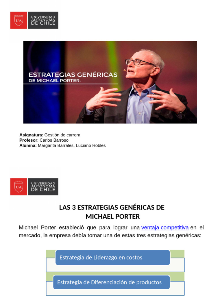 Estrategias Genéricas de Michael Porter | PDF | Producto (Negocio ...