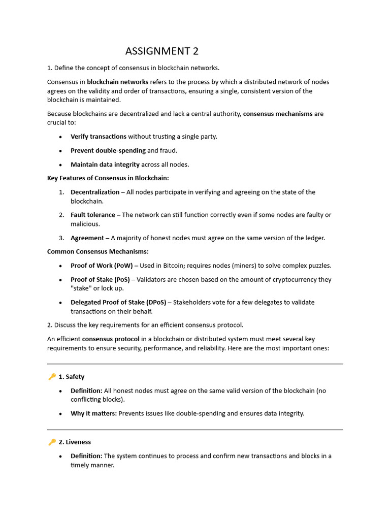 Consensus Mechanisms in Blockchain Explained | PDF | Computing ...