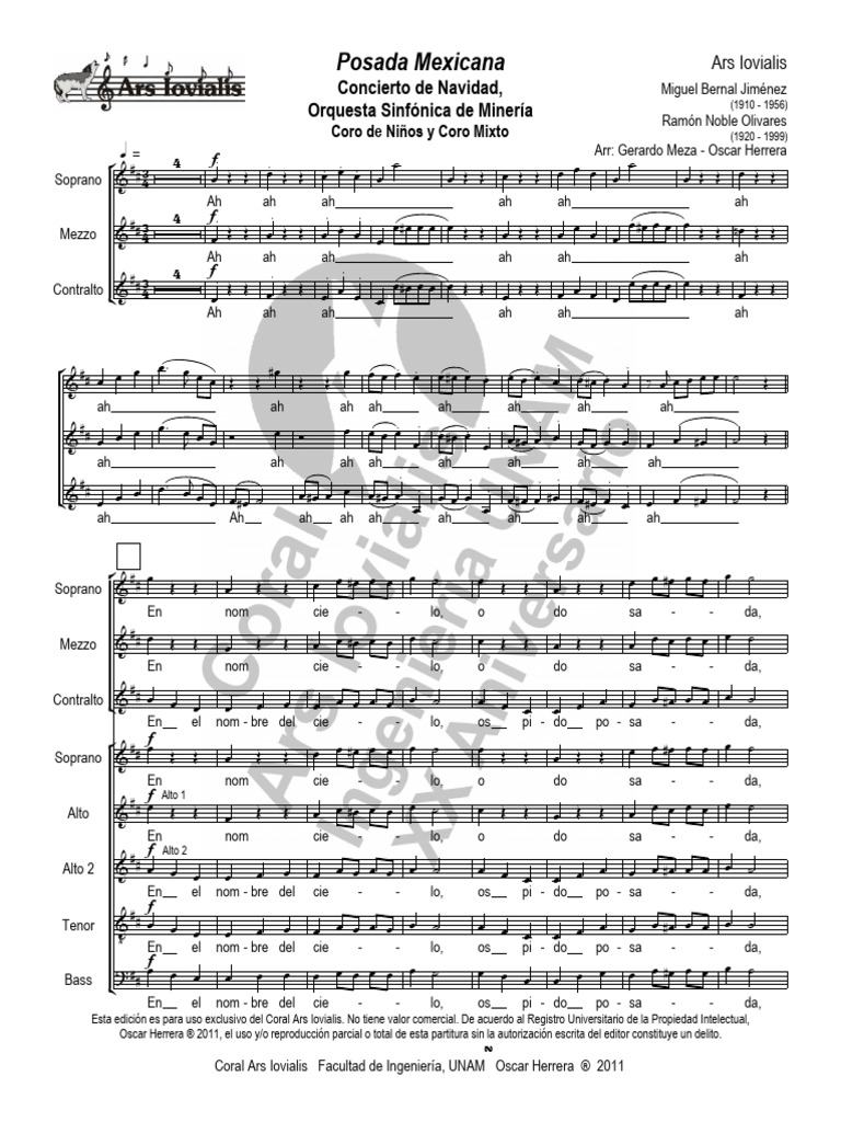 Concierto de Navidad: Posada Mexicana | PDF | Canto | Música vocal