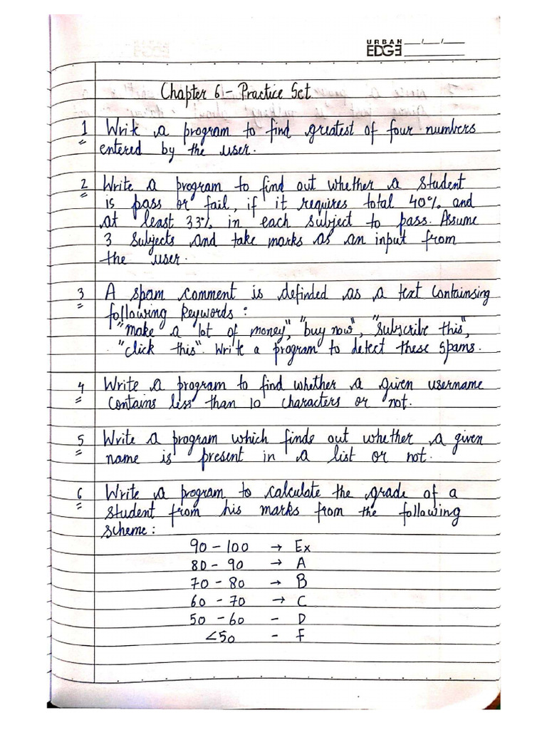 Chap 6 Prac Set | PDF