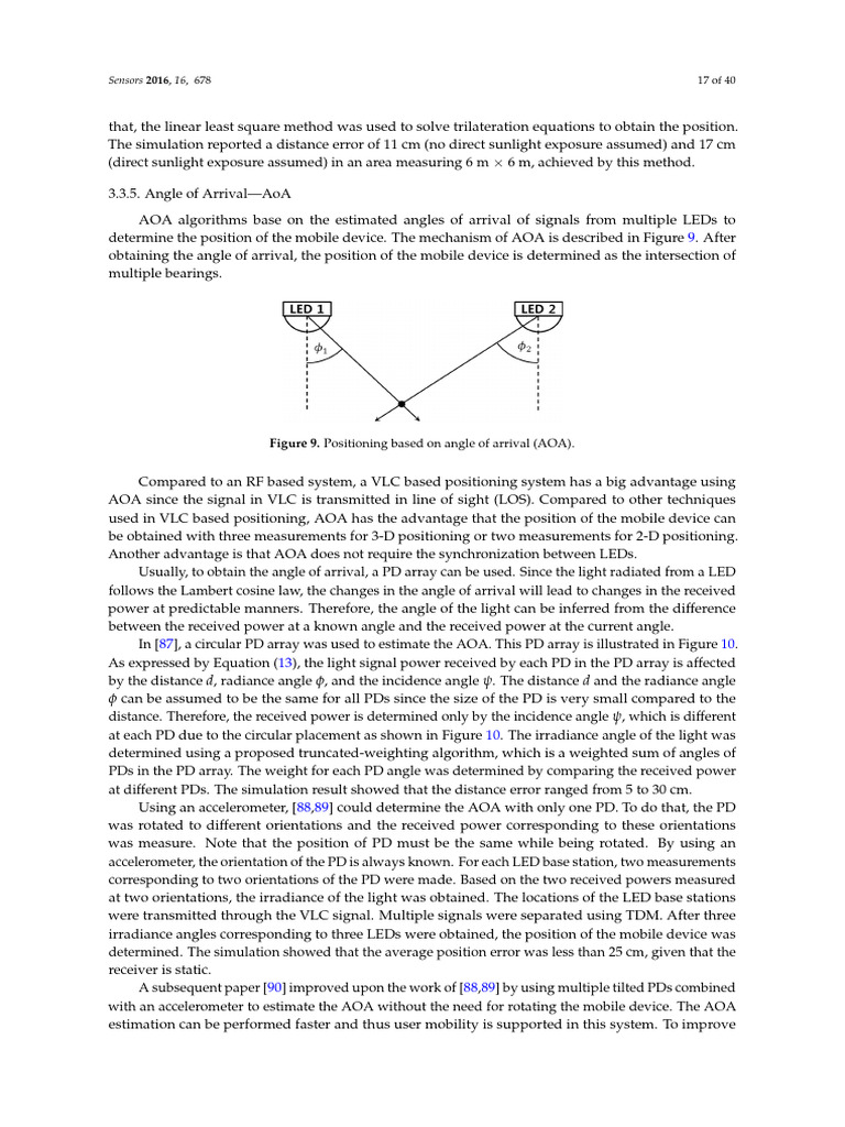 An In-Depth Survey of Visible Light Communication Based Positioning ...