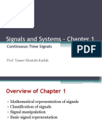 Signals and Systems - Chapter 1