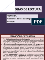 Estrategias de Lectura y Niveles de Lectura