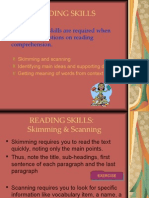 Reading Skills: The Following Skills Are Required When Answering Questions On Reading Comprehension