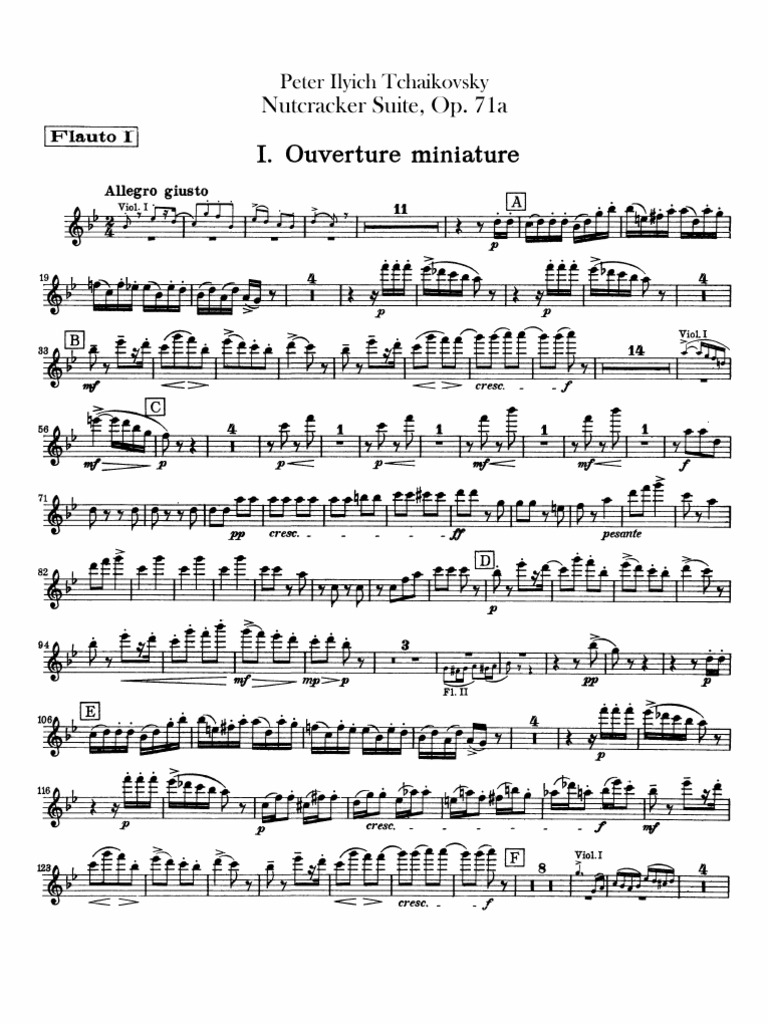 Nutcracker Flute Parts PDF