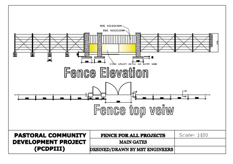 Fence Main Gates For All Projects | PDF