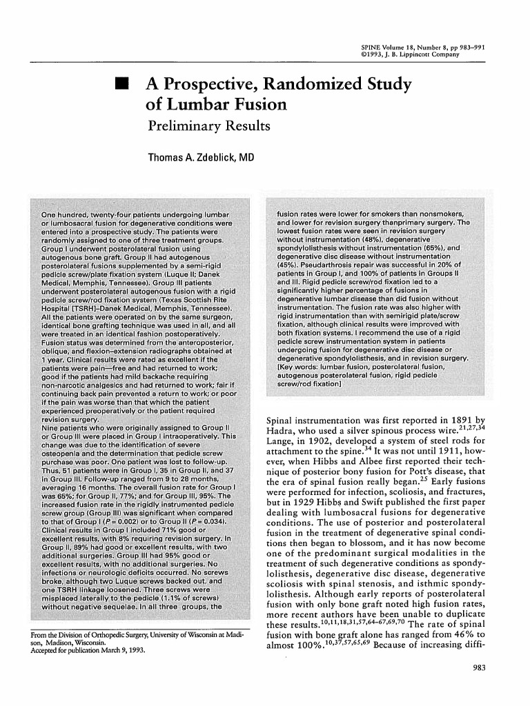 A Prospective, Randomized Study | PDF