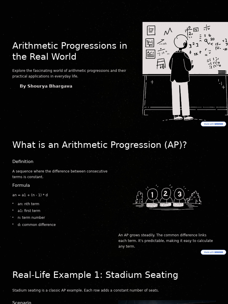 Real-World Applications of AP | PDF | Arithmetic | Numbers