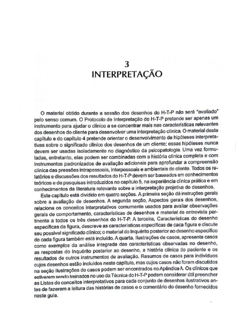H T P - Guia de Interpretação | PDF