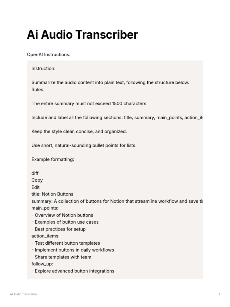 OpenAI Instructions | PDF