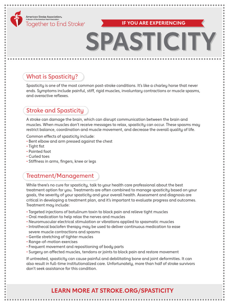Spasticity Checklist | PDF | Musculoskeletal System | Clinical Medicine