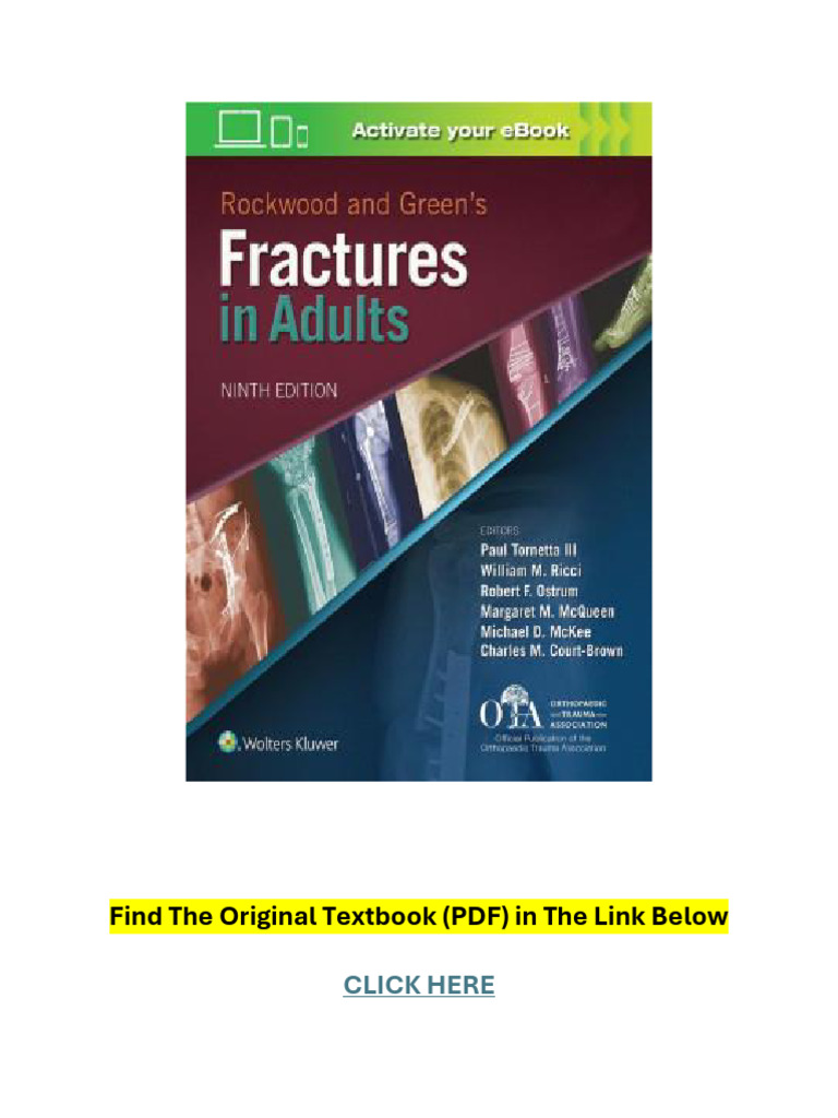 Rockwood and Green's Fractures （Ninth） Rockwood and Green's Fractures in Adults 9th Edition - UPMED