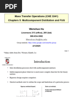 Distillation Column Design for Benzene-Toluene Separation | PDF ...