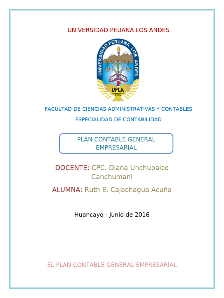 Plan Contable General Empresarial en Perú | PDF | Contabilidad | Business