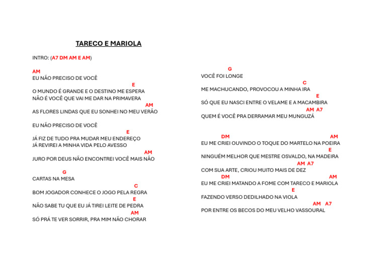 Tareco e Mariola: Raízes e Memórias | PDF