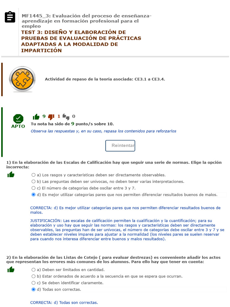 Test Tema 3 | PDF | Comportamiento | Aprendizaje