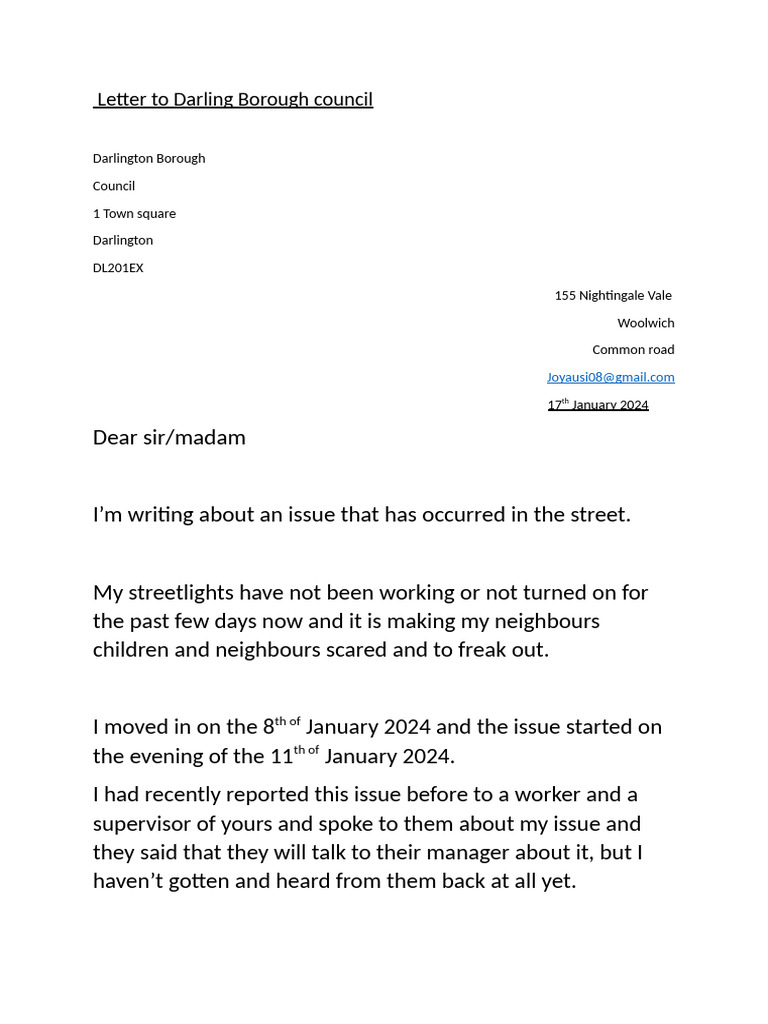 How To Write A Formal Letter English Coursework | PDF