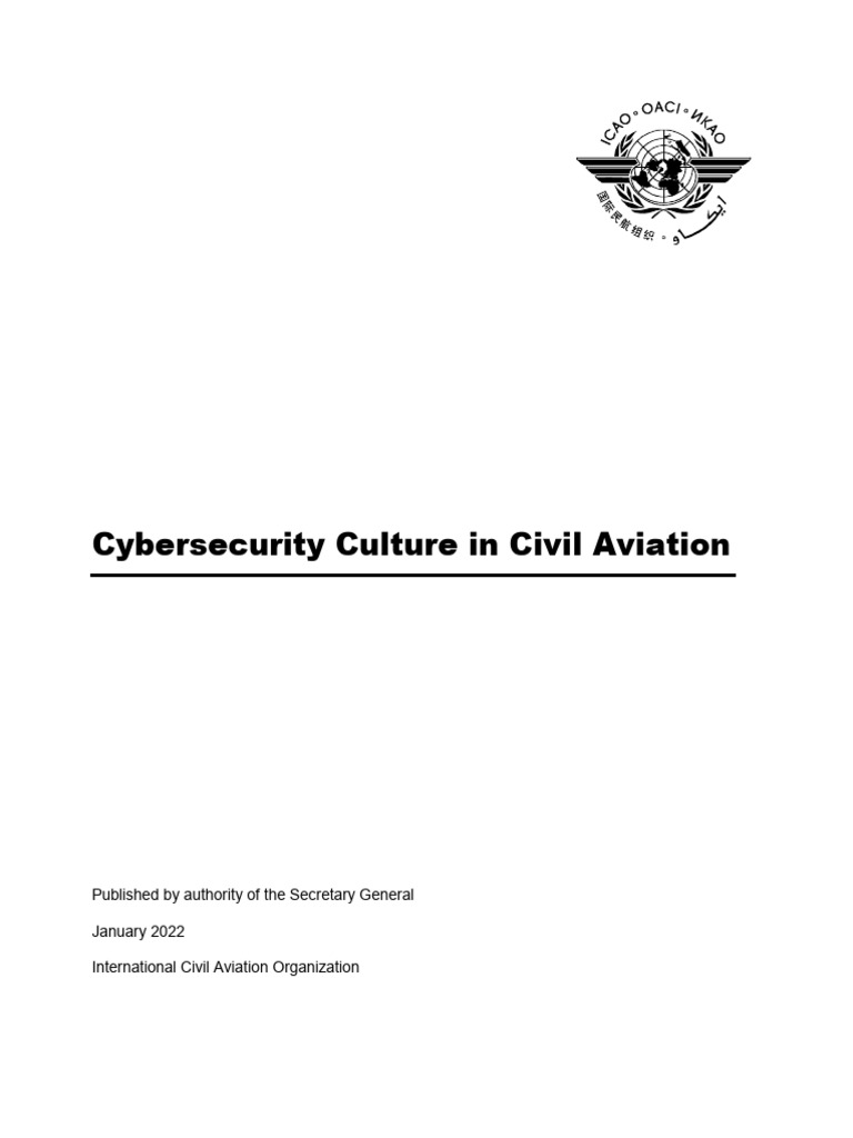 Cybersecurity Culture in Aviation Guide | PDF | Computer Security ...
