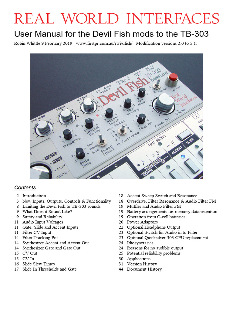Devil Fish Manual | PDF | Computer Engineering | Electronic Engineering
