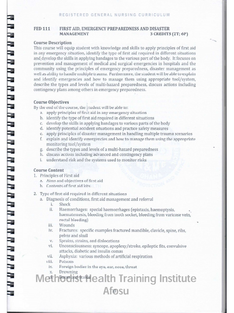 First Aid Course Content - 053645 | PDF