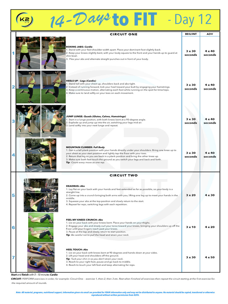 Day 12 HIIT Abs | PDF | Foot | Musculoskeletal System