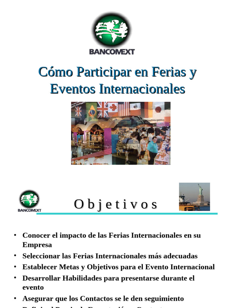 Cmo Participar en Ferias y Eventos Internacionales | PDF ...