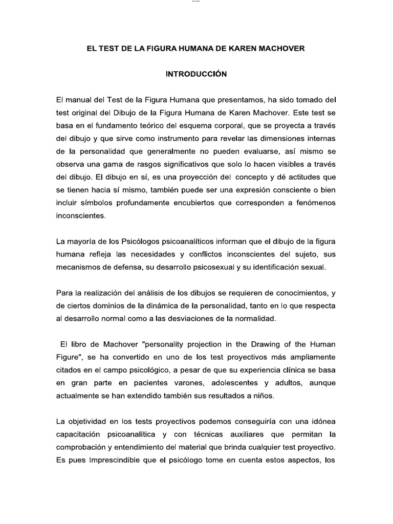 Test Figura Humana 1. | PDF