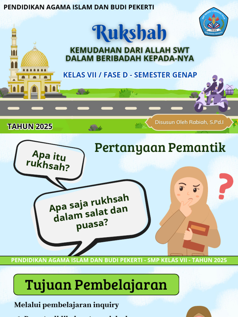 Rukhsah dalam Ibadah untuk Kelas VII | PDF
