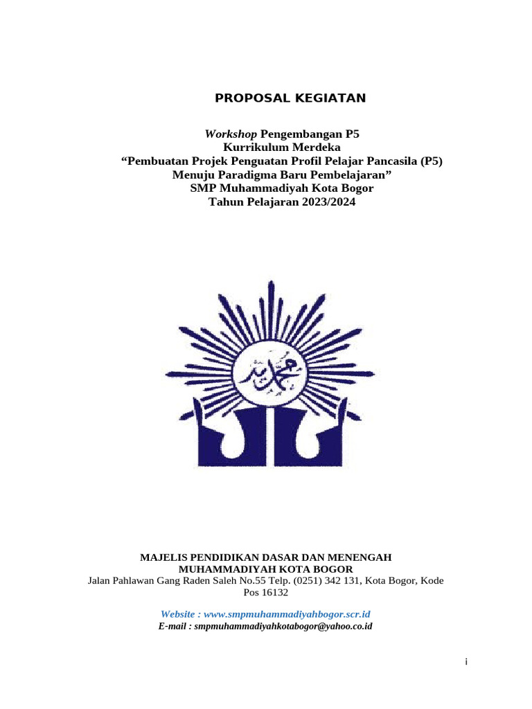 Workshop P5 Kurikulum Merdeka 2023 | PDF