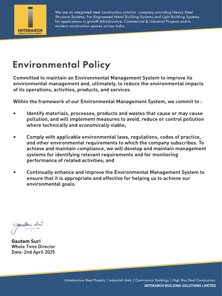Environmental Management Commitment Plan | PDF